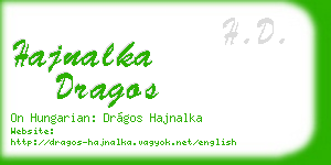 hajnalka dragos business card